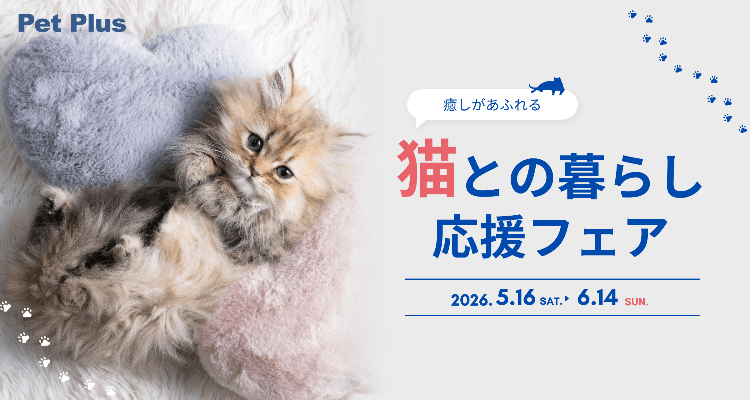「猫との暮らし応援フェア」開催のお知らせ