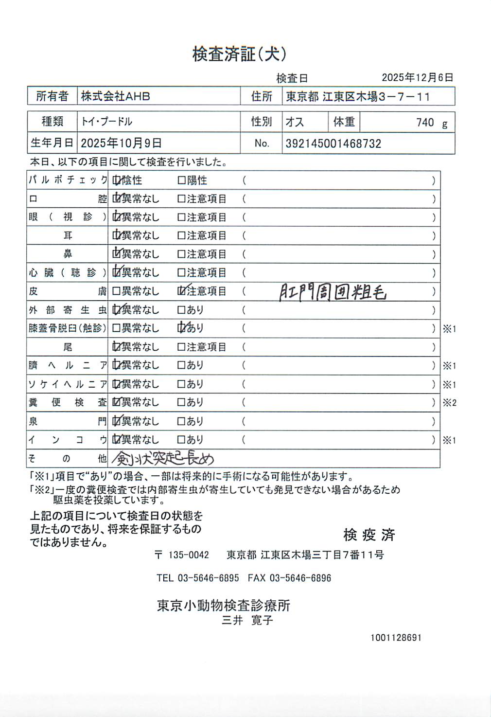 トイ・プードル