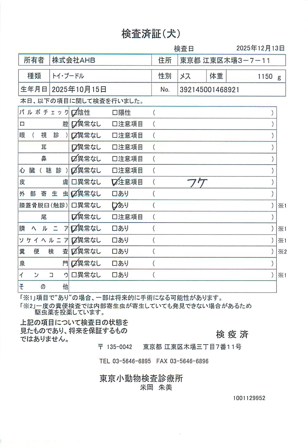 トイ・プードル