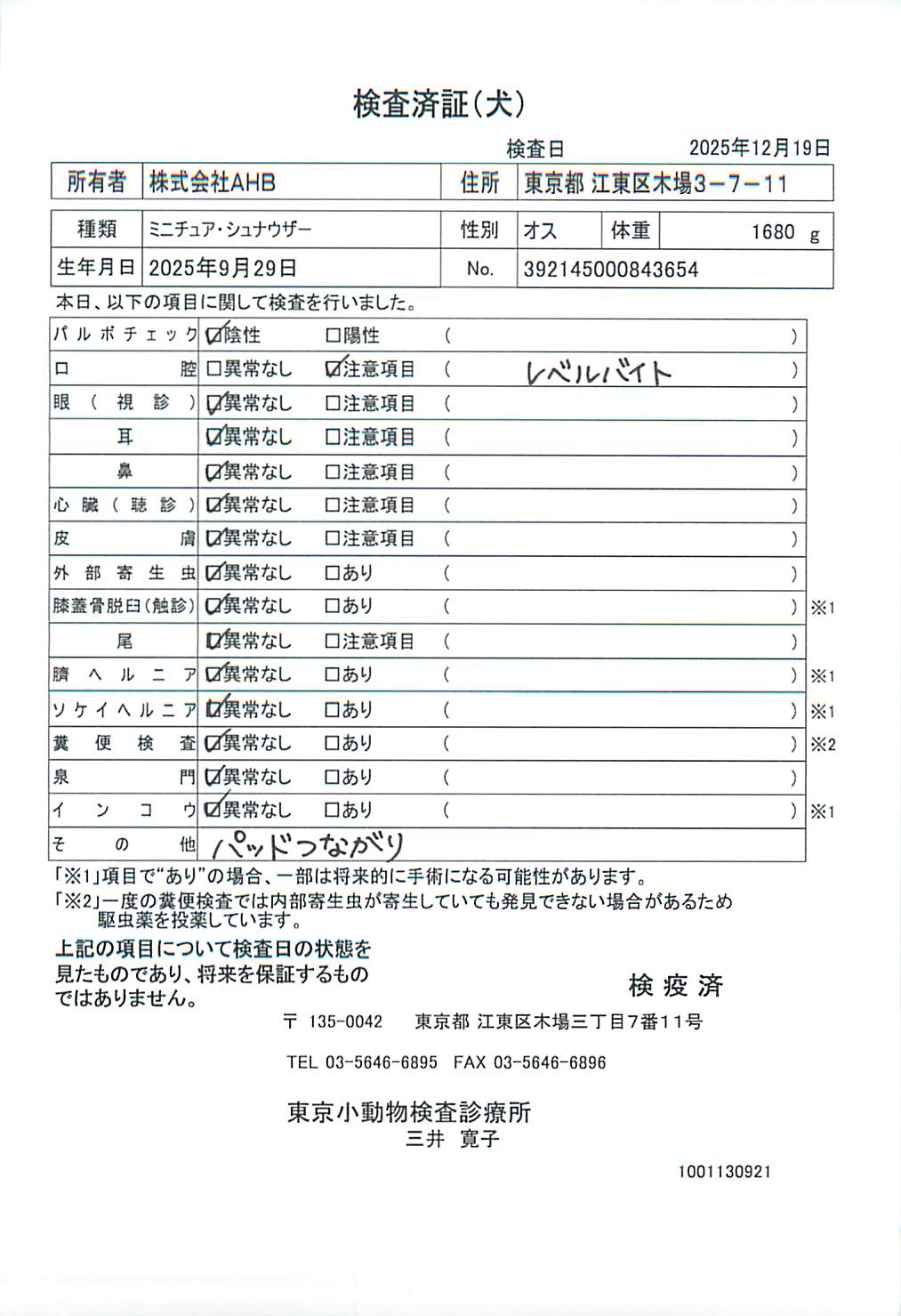 ミニチュア・シュナウザー