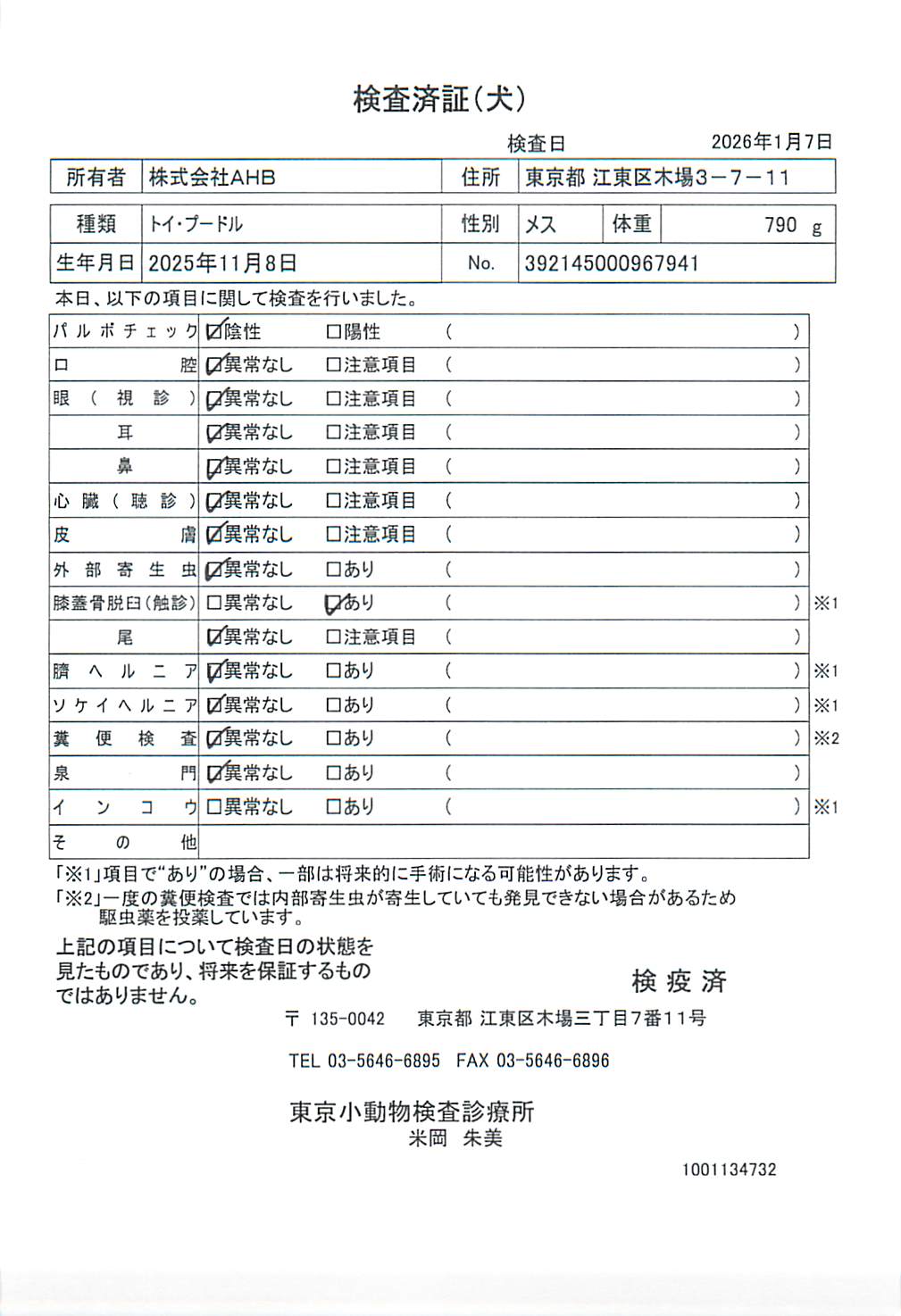 トイ・プードル