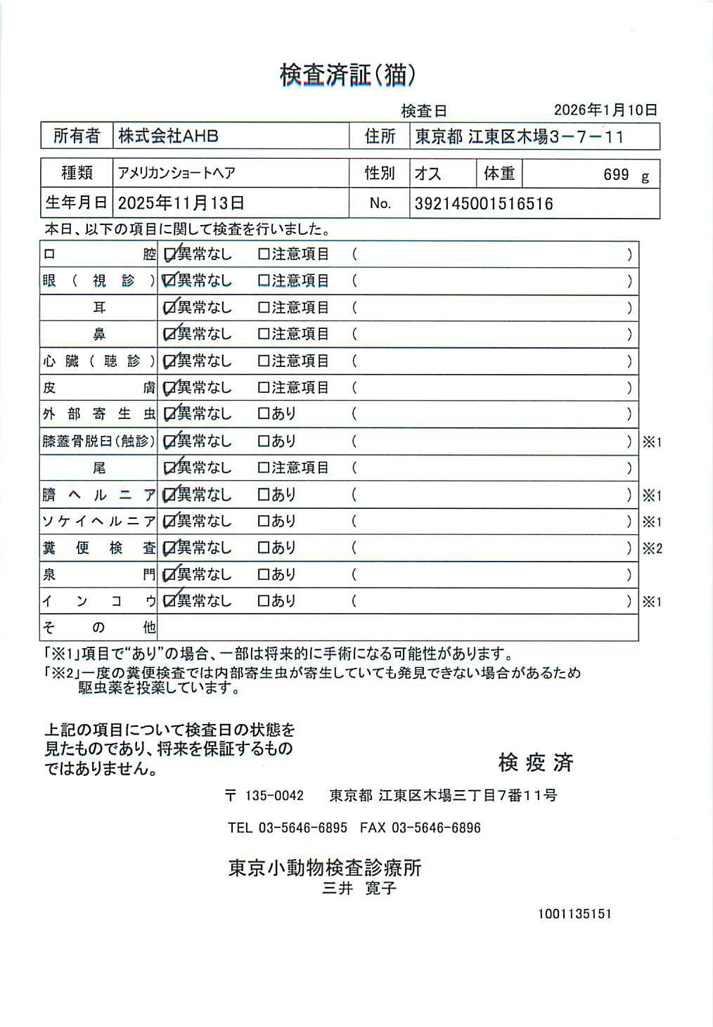 アメリカンショートヘア