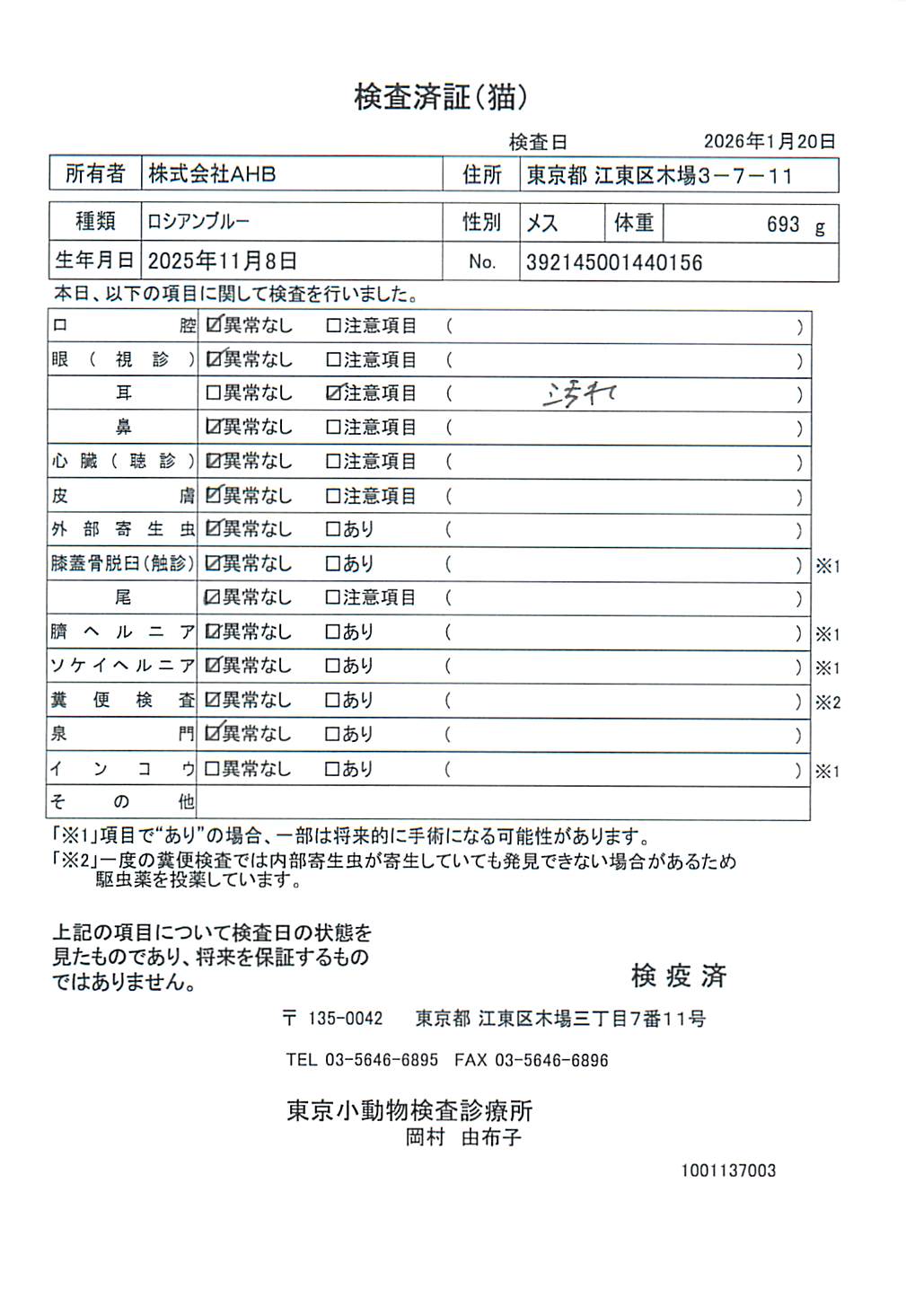 ロシアンブルー