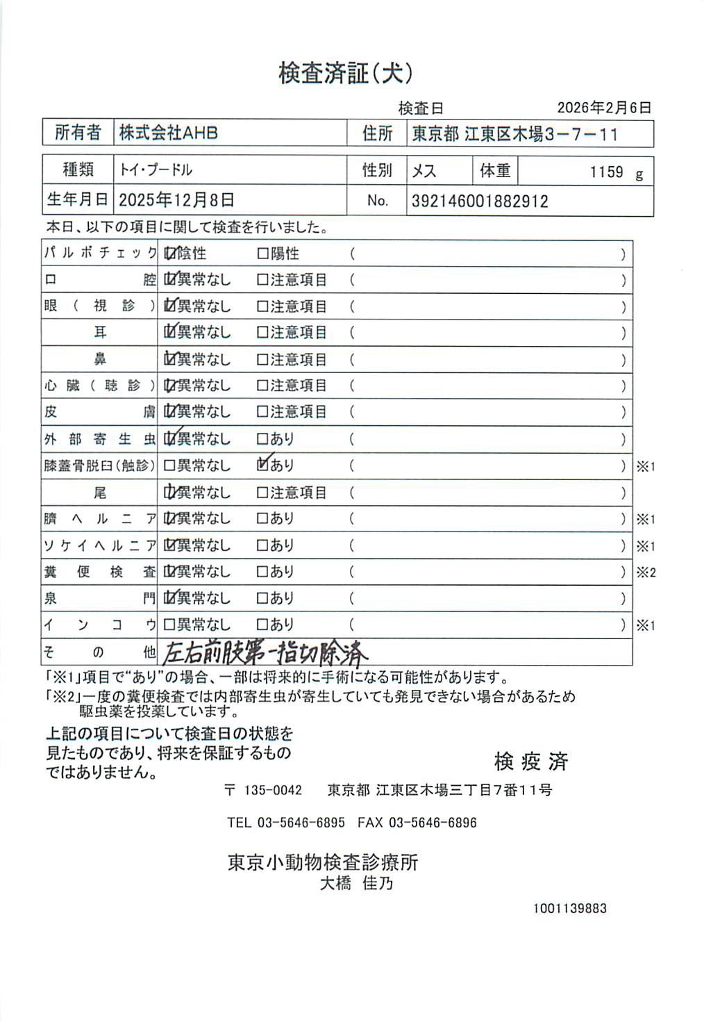トイ・プードル