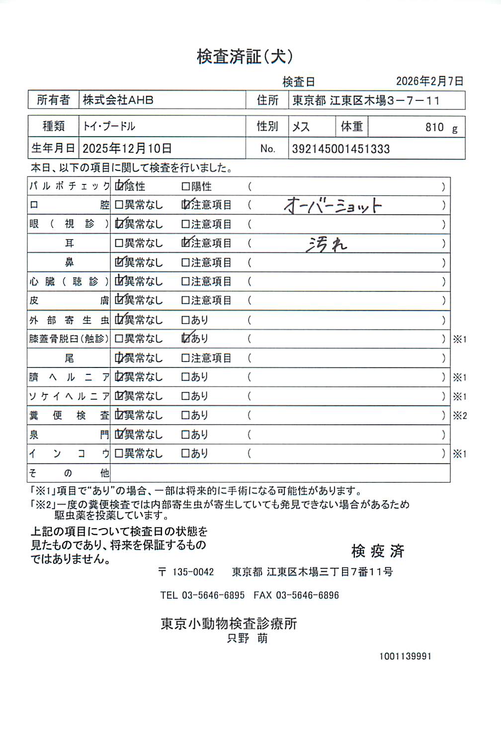 トイ・プードル