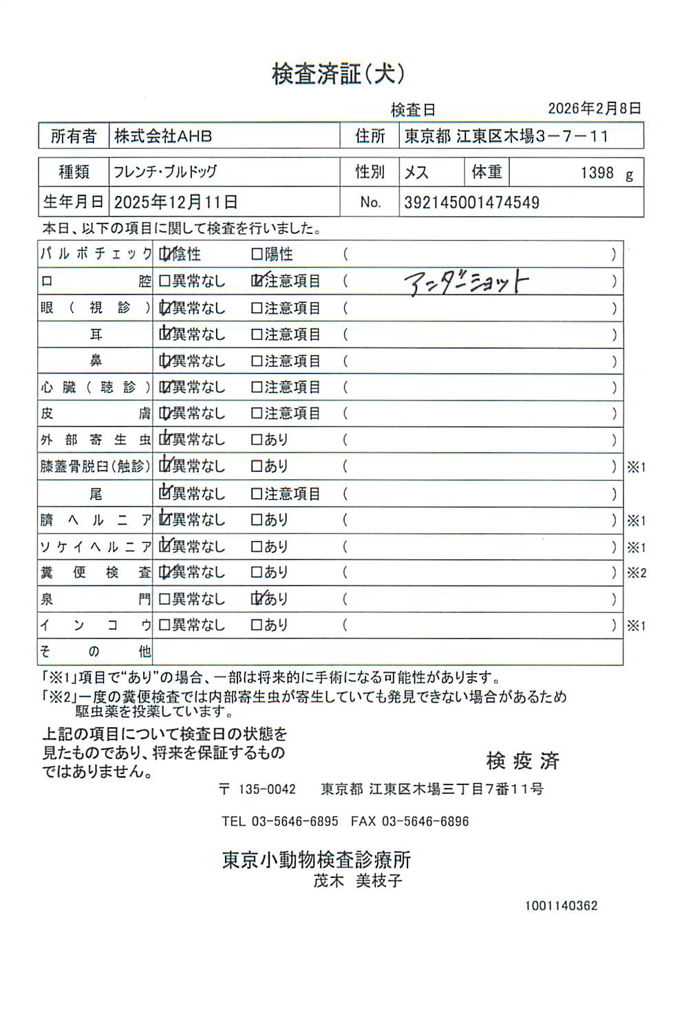 フレンチ・ブルドッグ