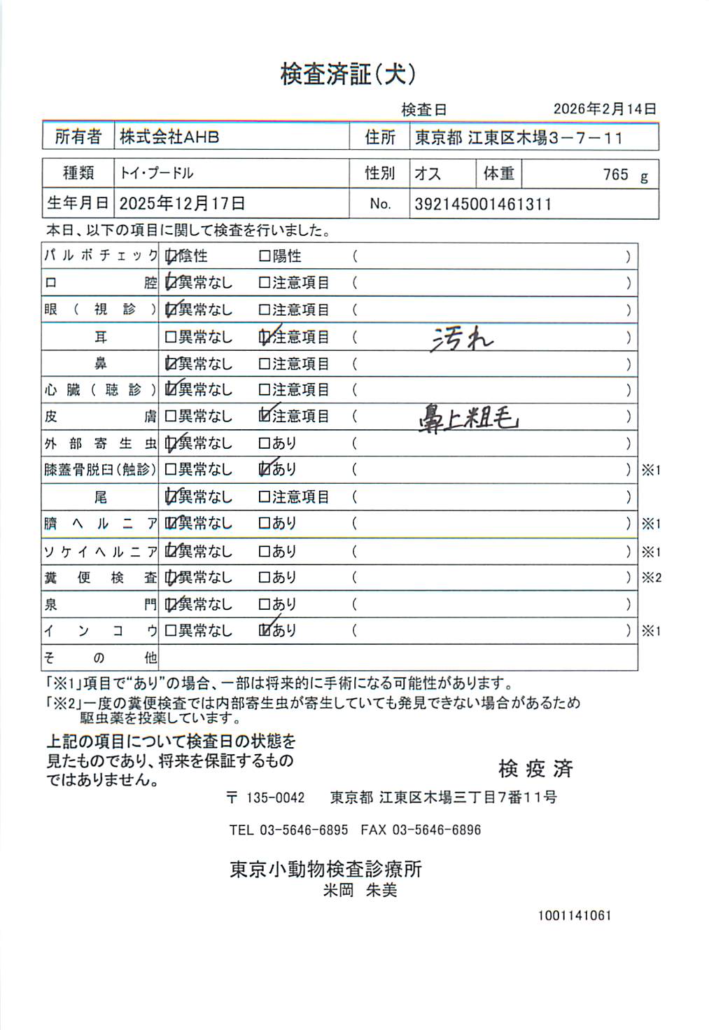 トイ・プードル