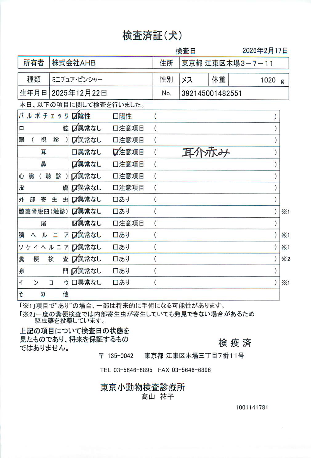 ミニチュア・ピンシャー