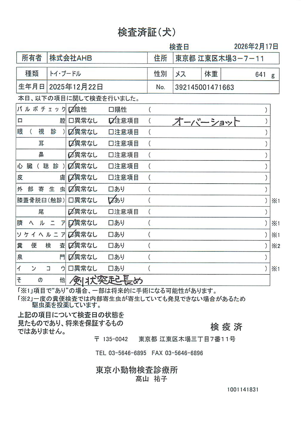トイ・プードル