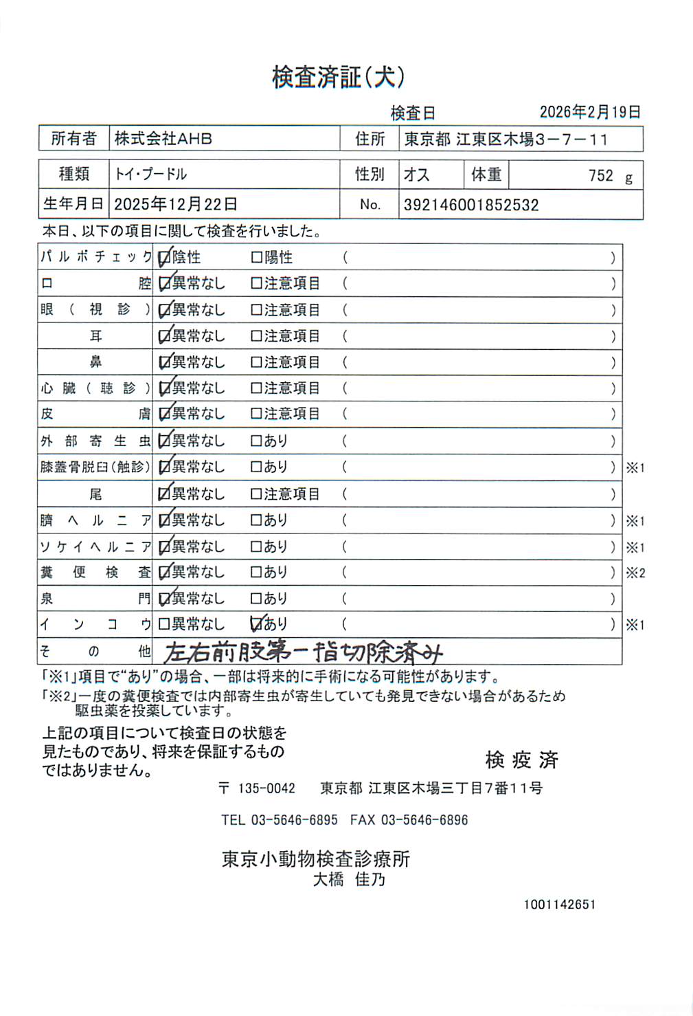 トイ・プードル