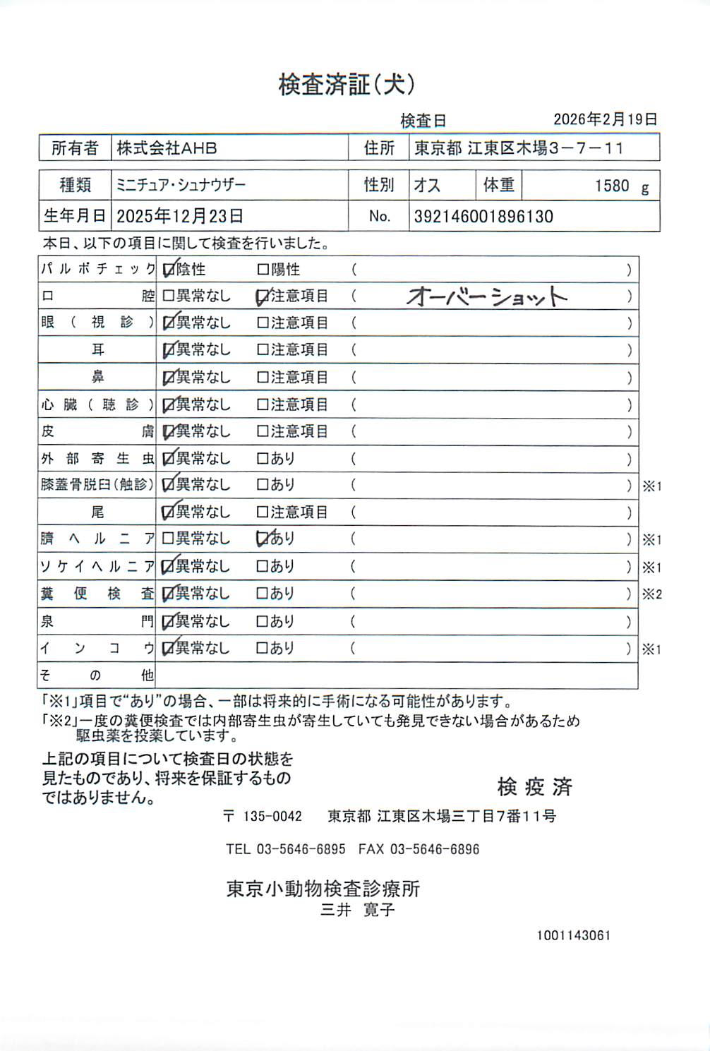 ミニチュア・シュナウザー