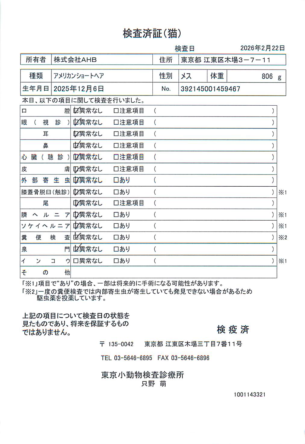 アメリカンショートヘア