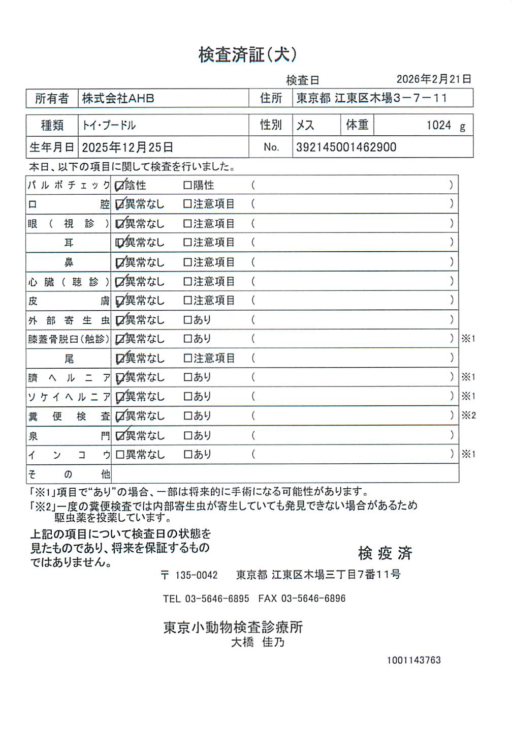 トイ・プードル
