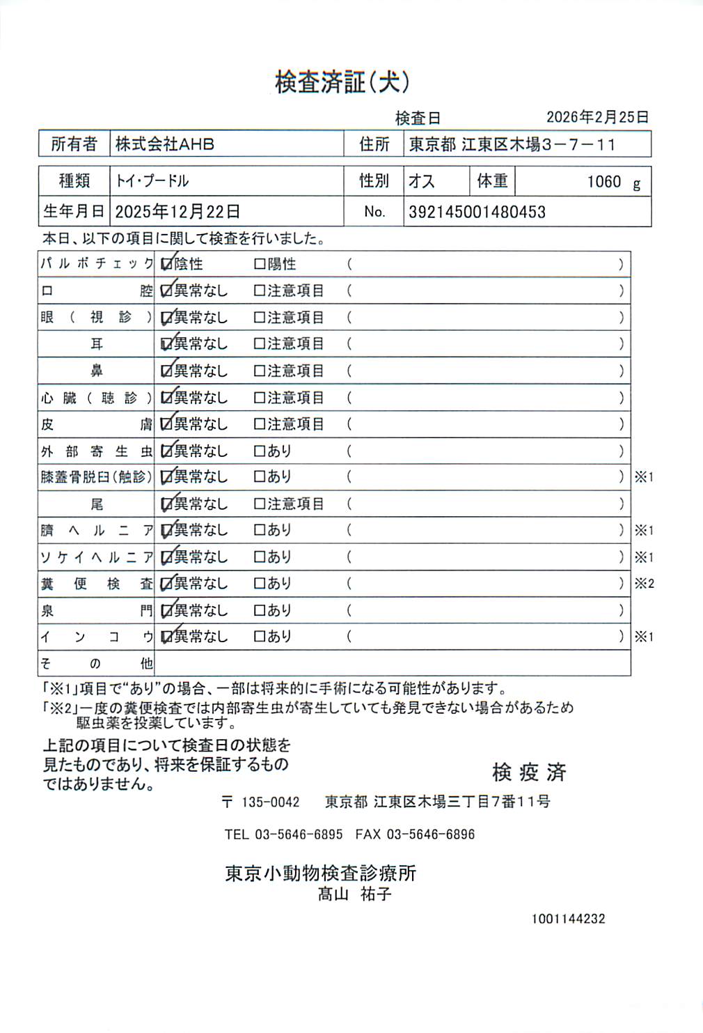 トイ・プードル