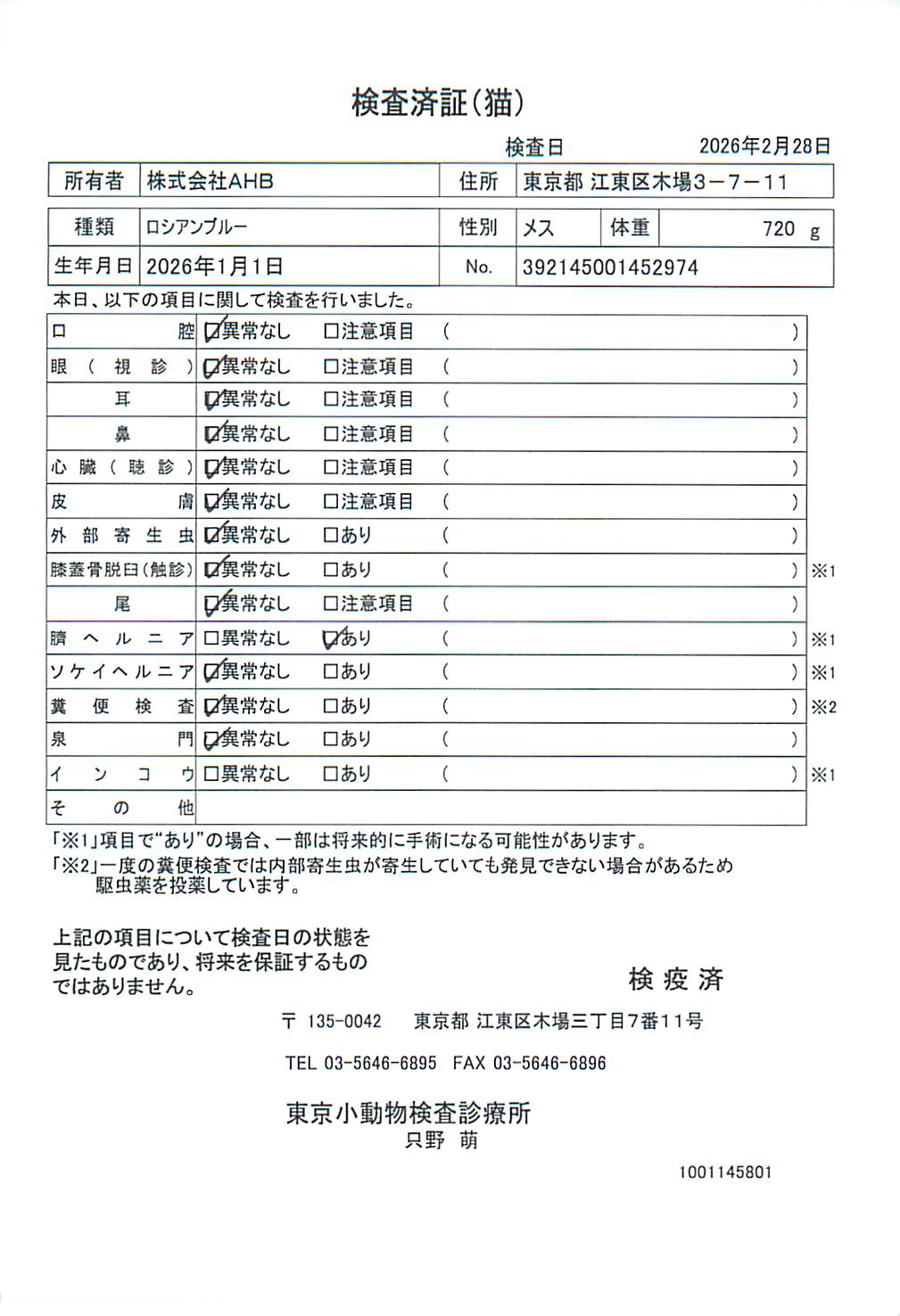 ロシアンブルー