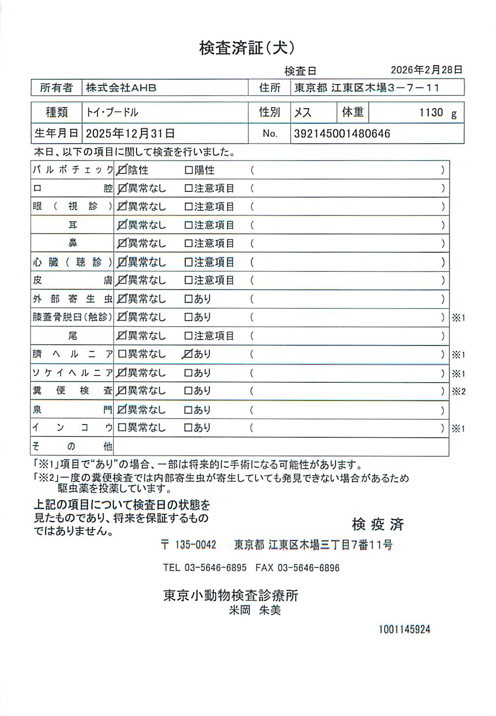 トイ・プードル
