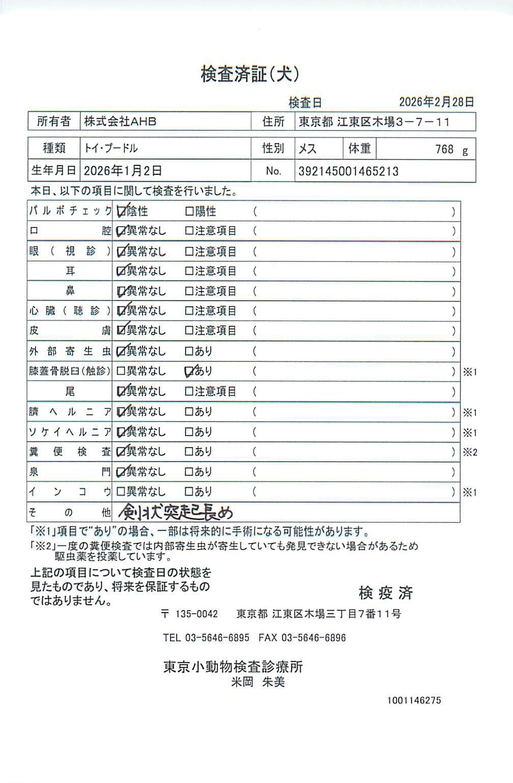 トイ・プードル