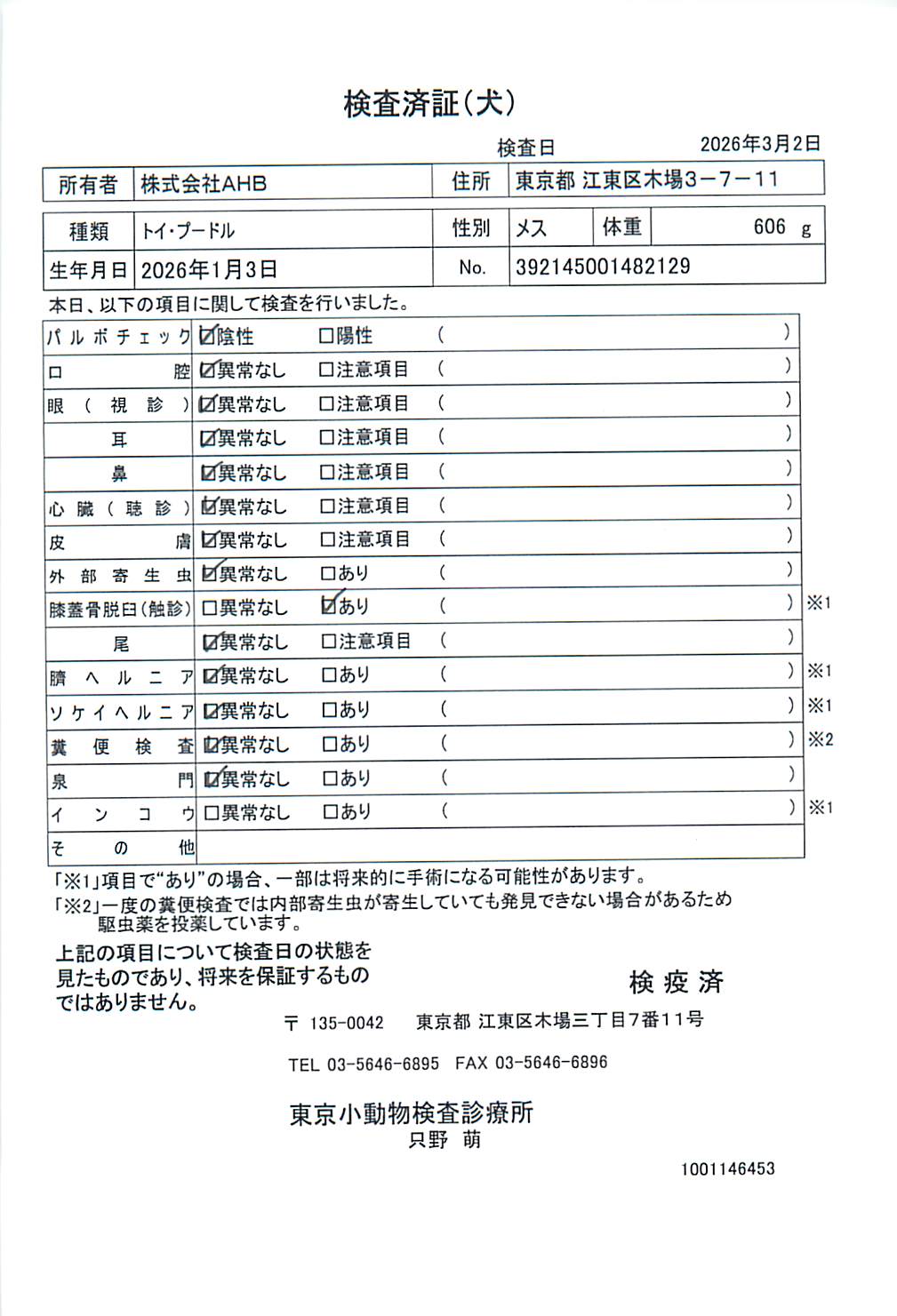 トイ・プードル