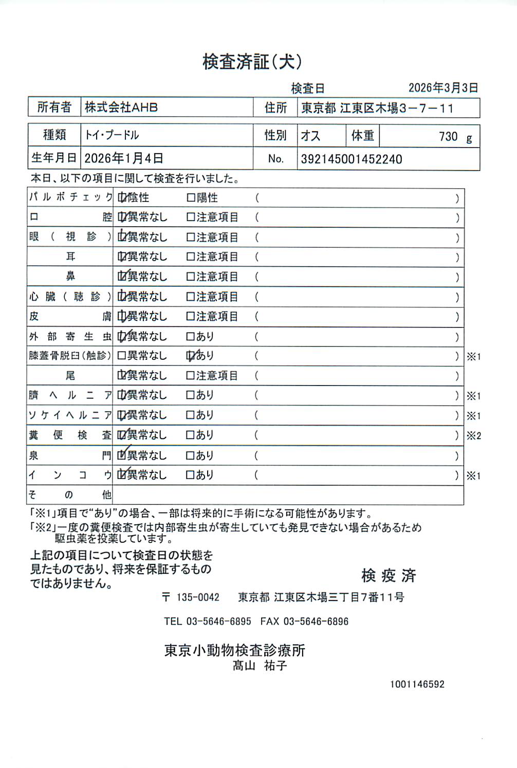 トイ・プードル