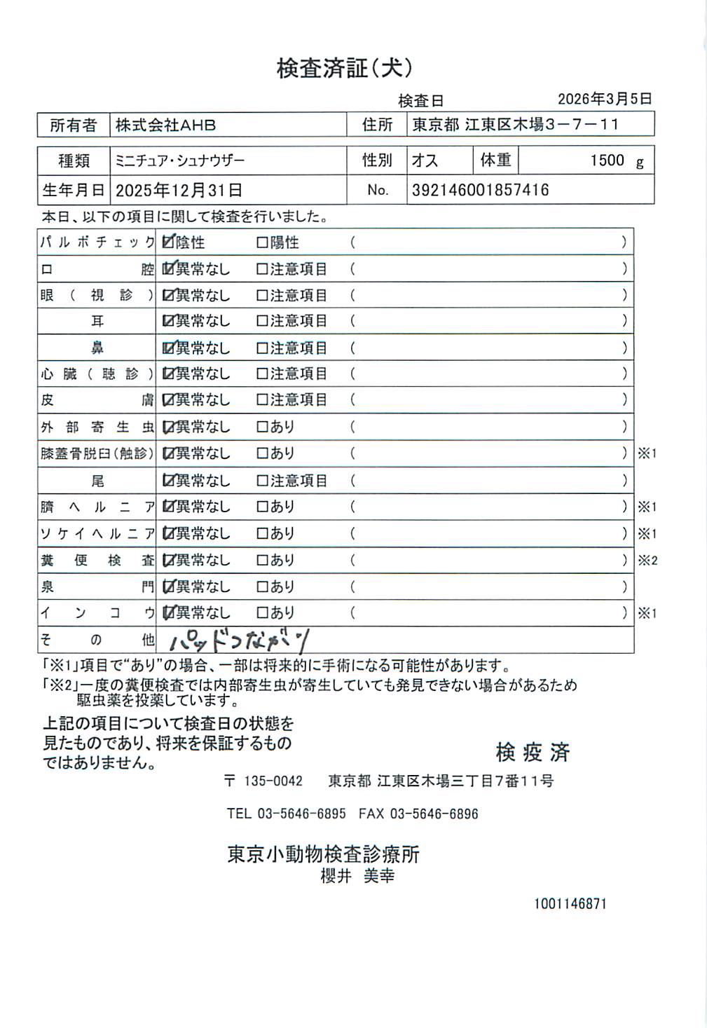 ミニチュア・シュナウザー