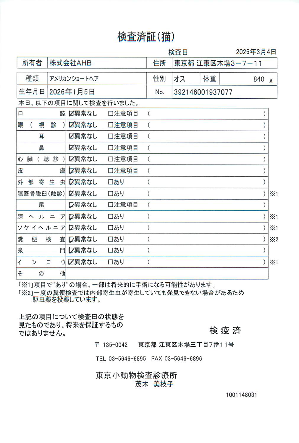 アメリカンショートヘア