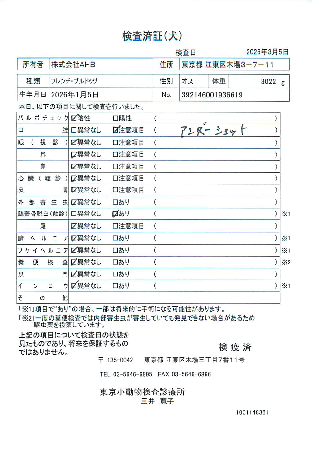 フレンチ・ブルドッグ