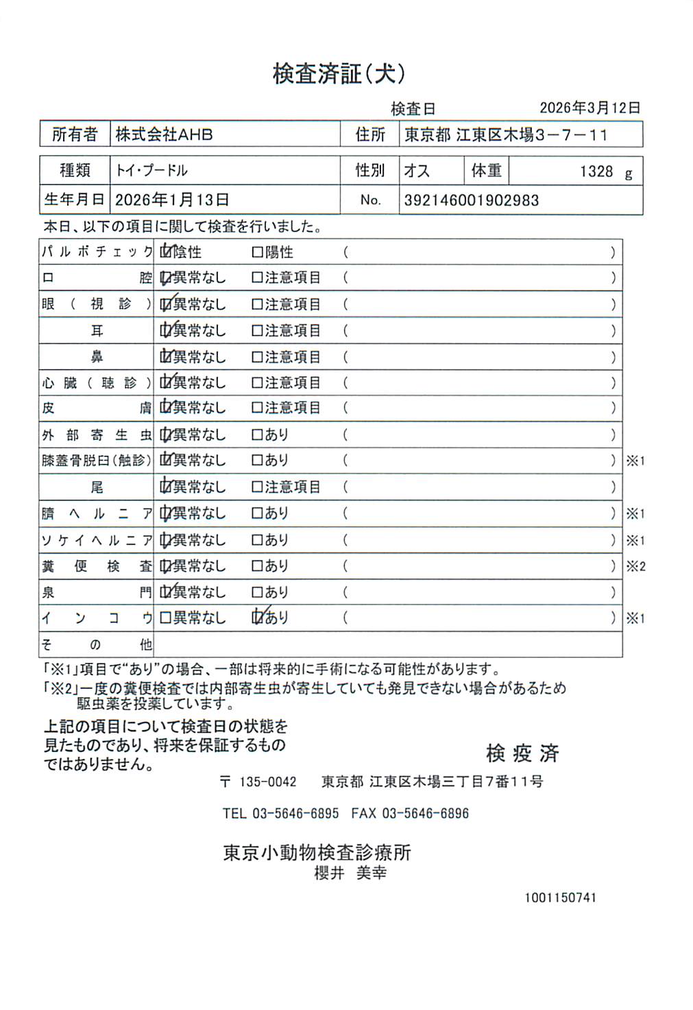 トイ・プードル
