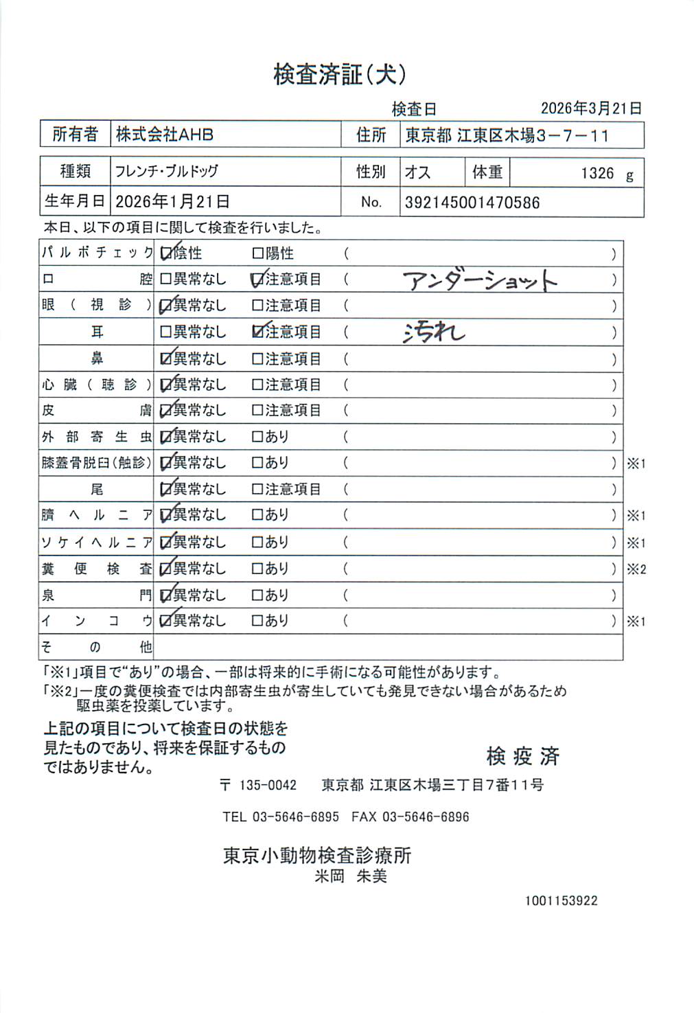 フレンチ・ブルドッグ