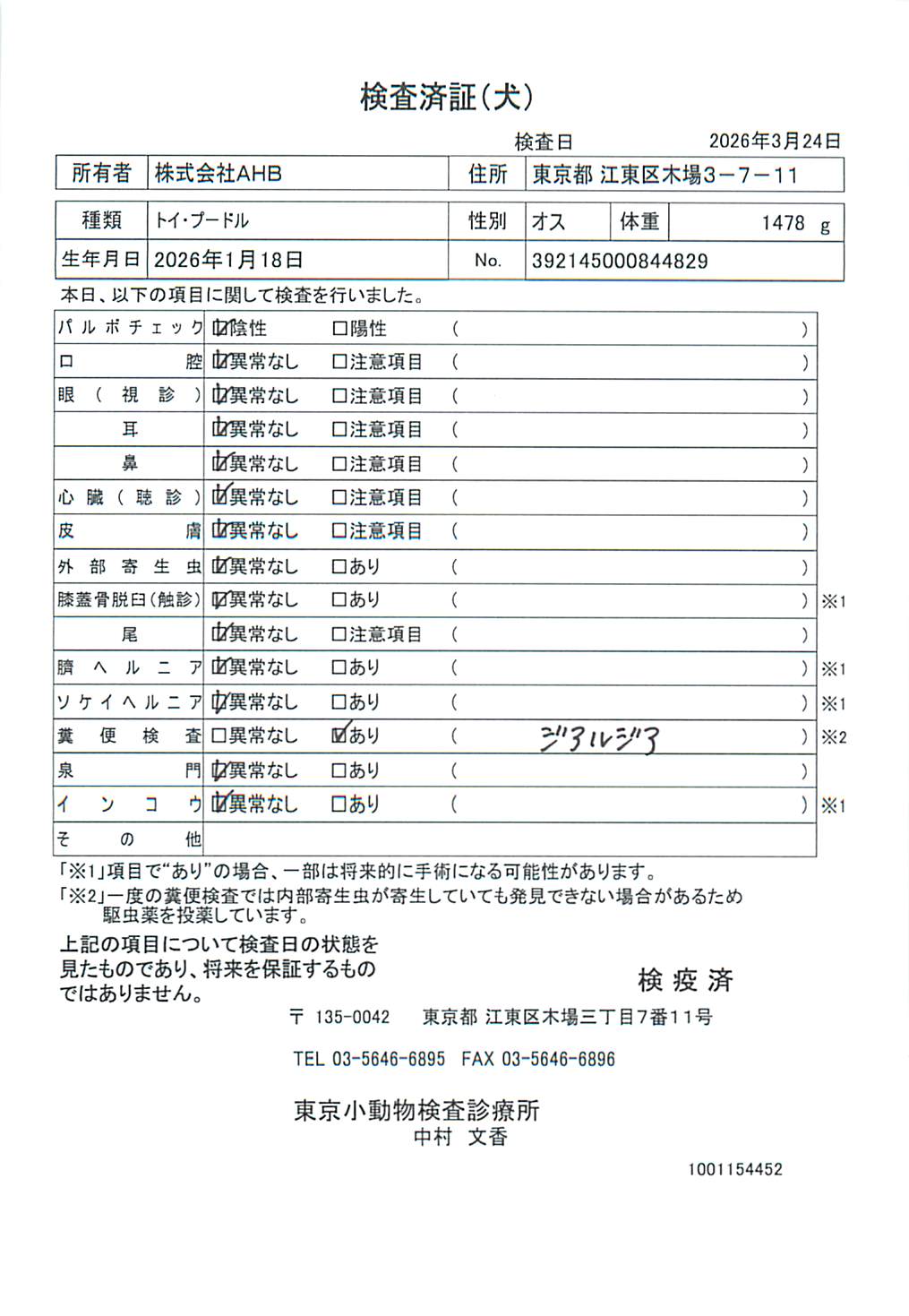 トイ・プードル