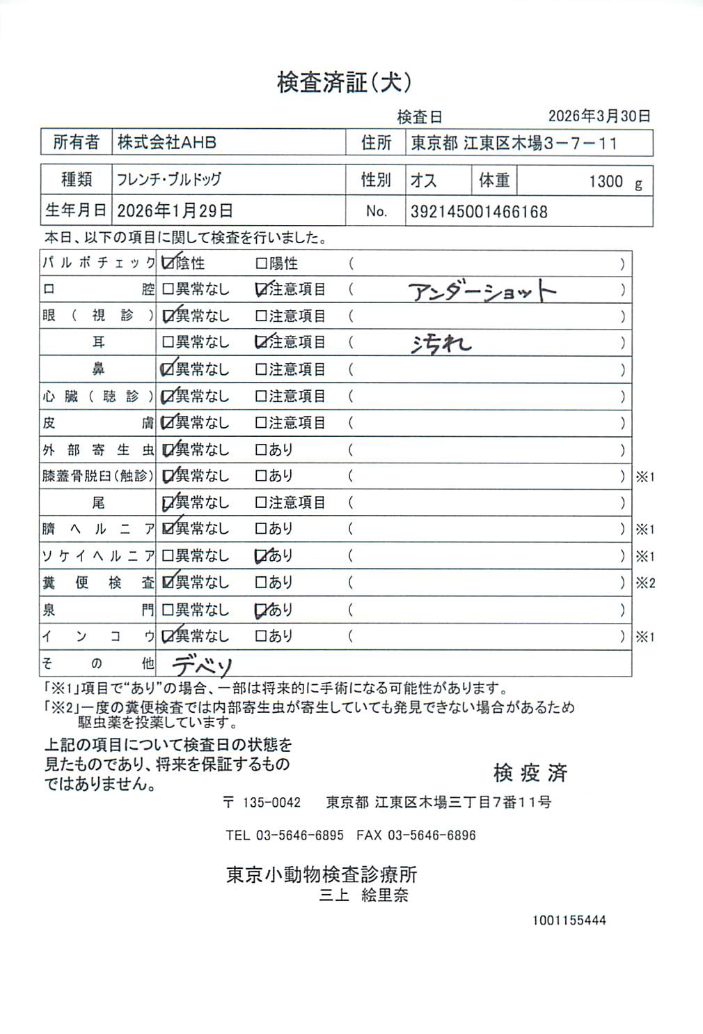フレンチ・ブルドッグ