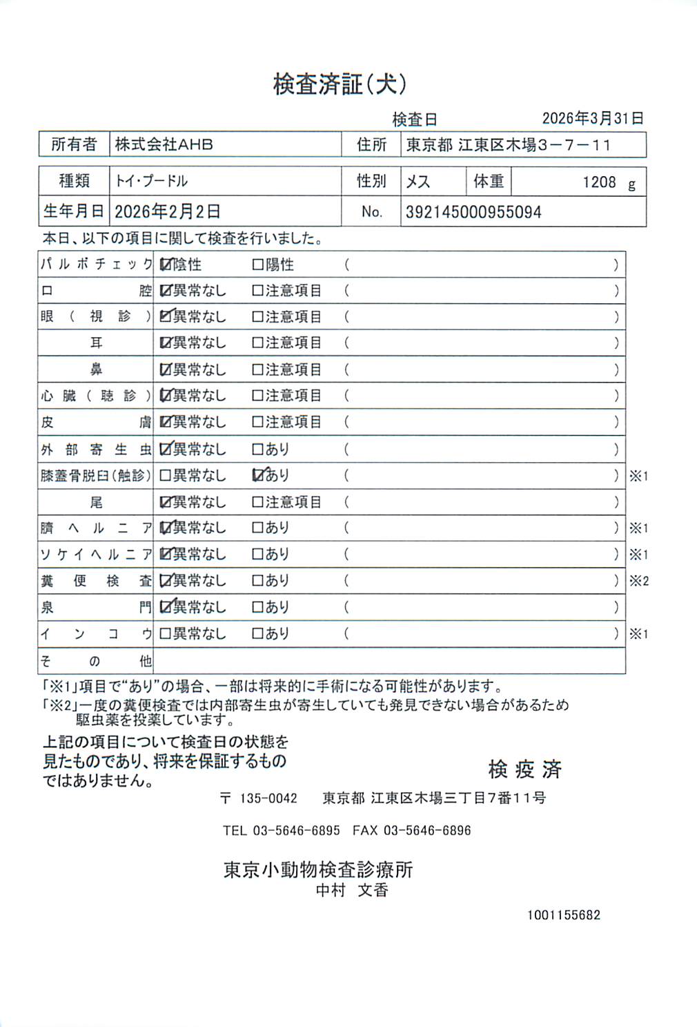 トイ・プードル