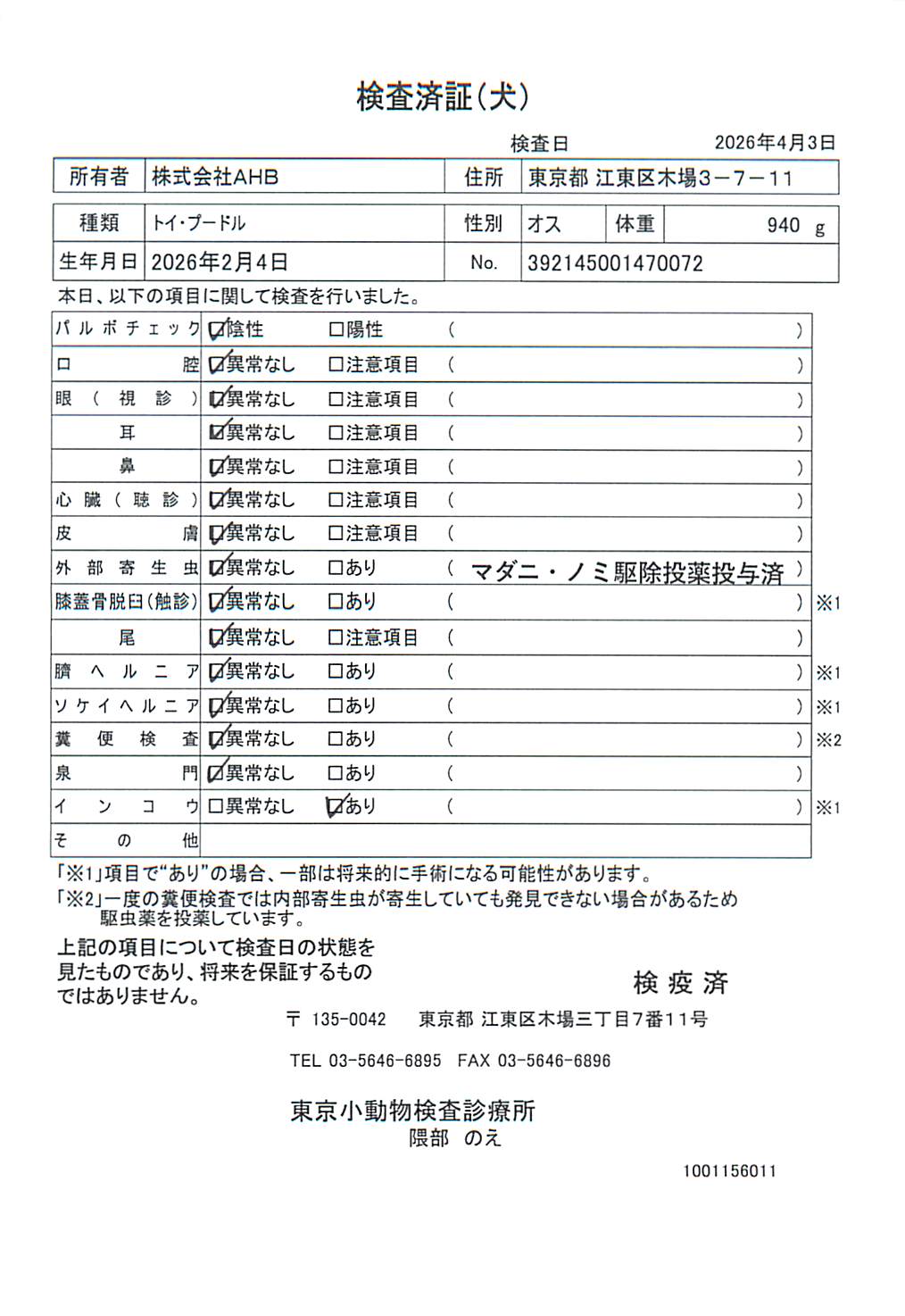 トイ・プードル