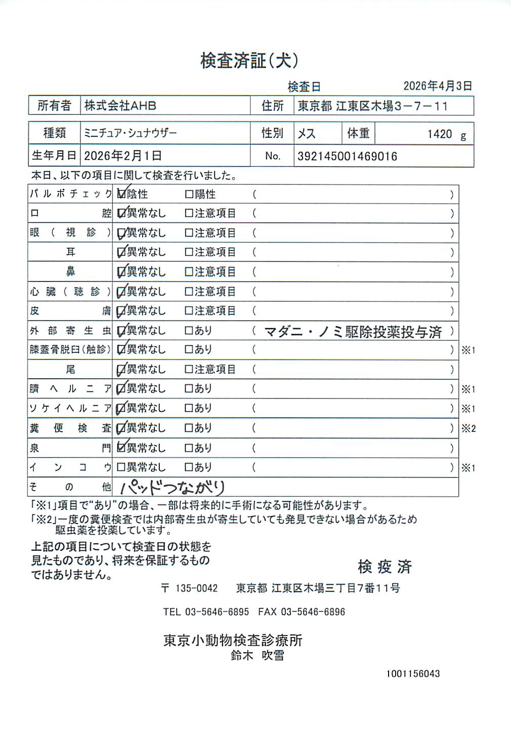 ミニチュア・シュナウザー