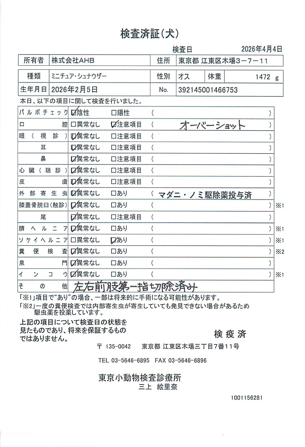 ミニチュア・シュナウザー