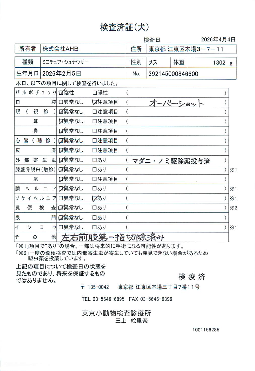 ミニチュア・シュナウザー