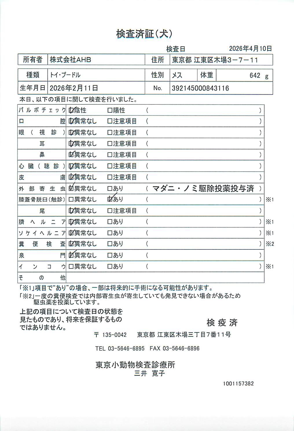 トイ・プードル