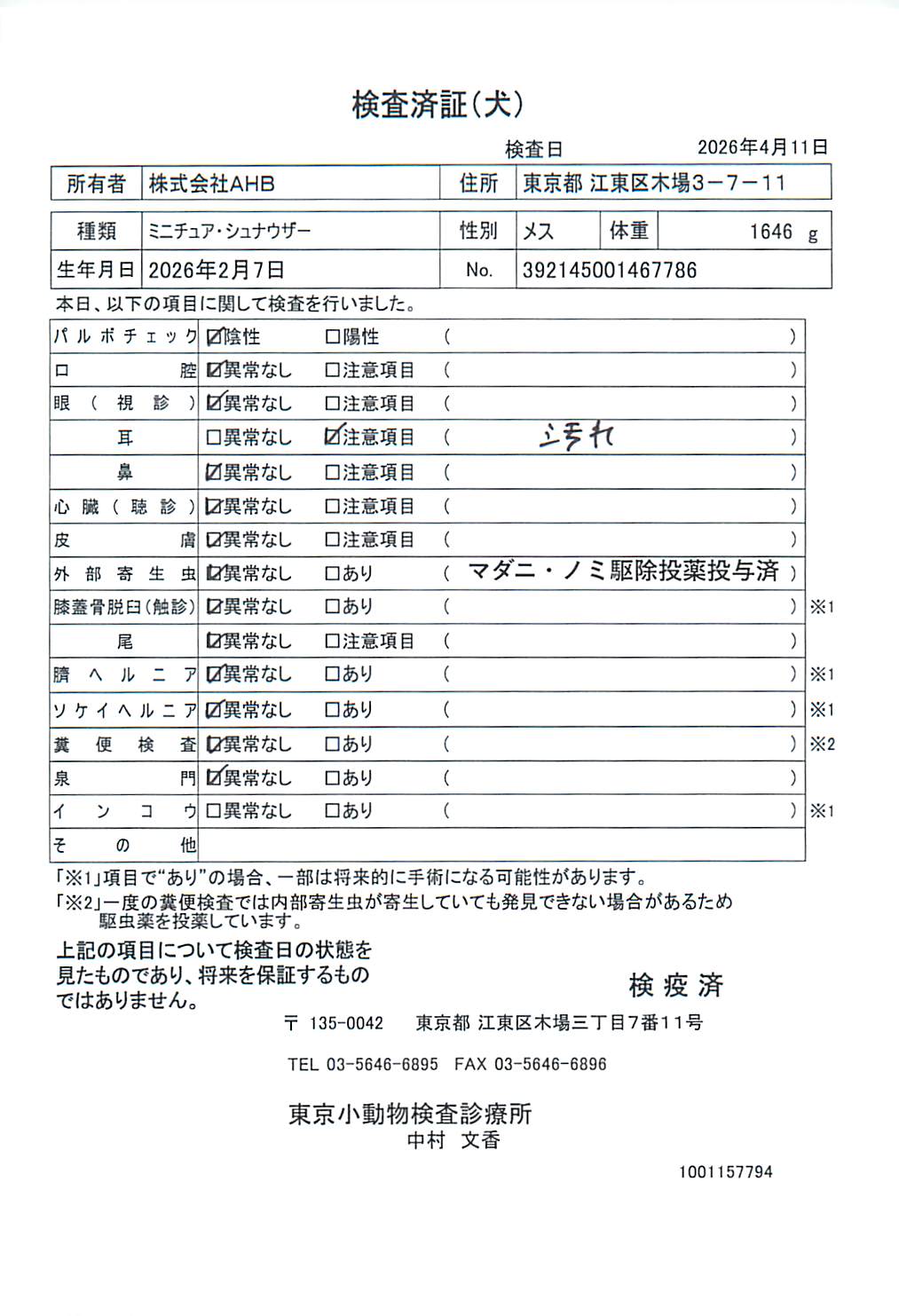 ミニチュア・シュナウザー