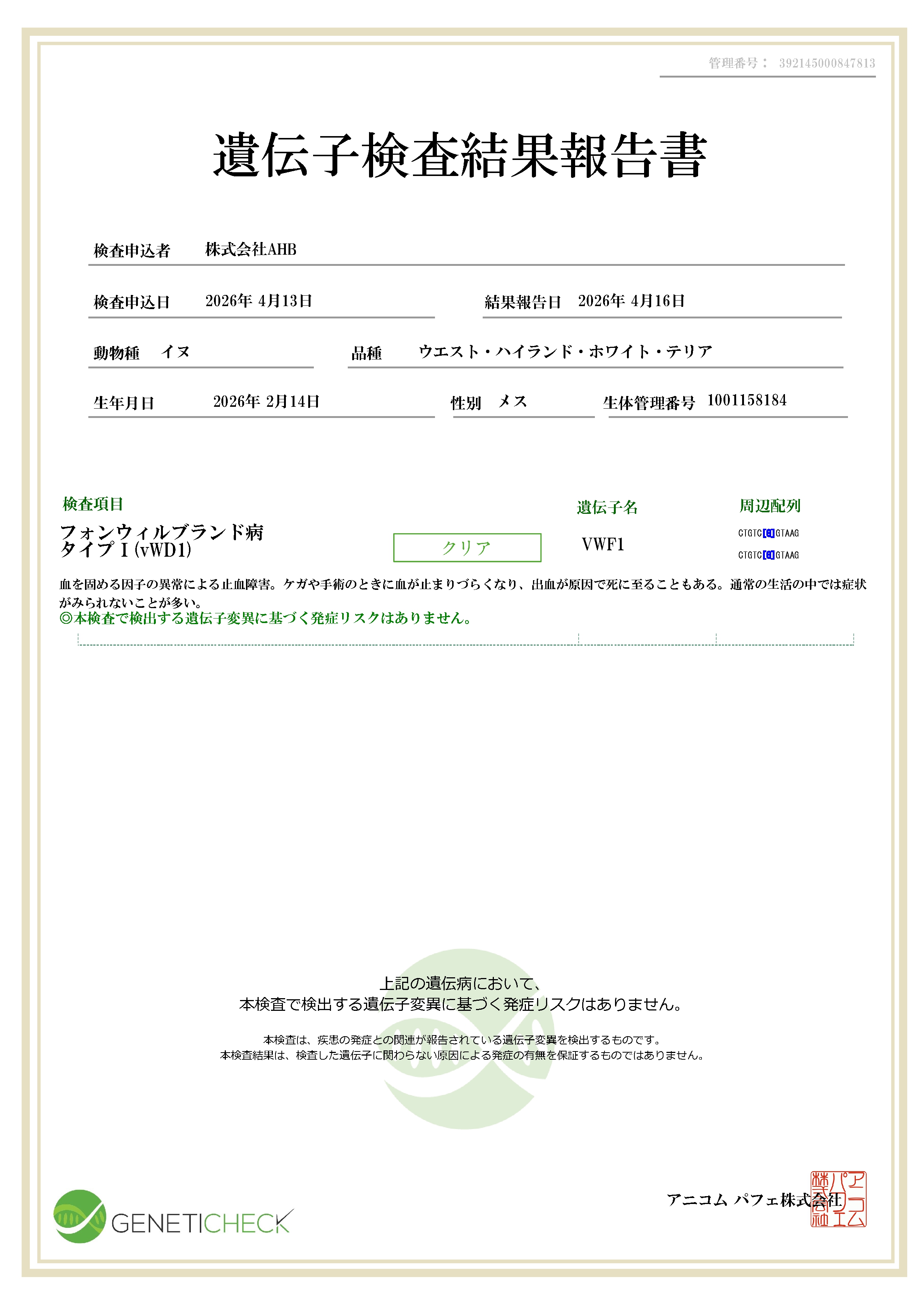 ウエスト・ハイランド・ホワイト・テリア