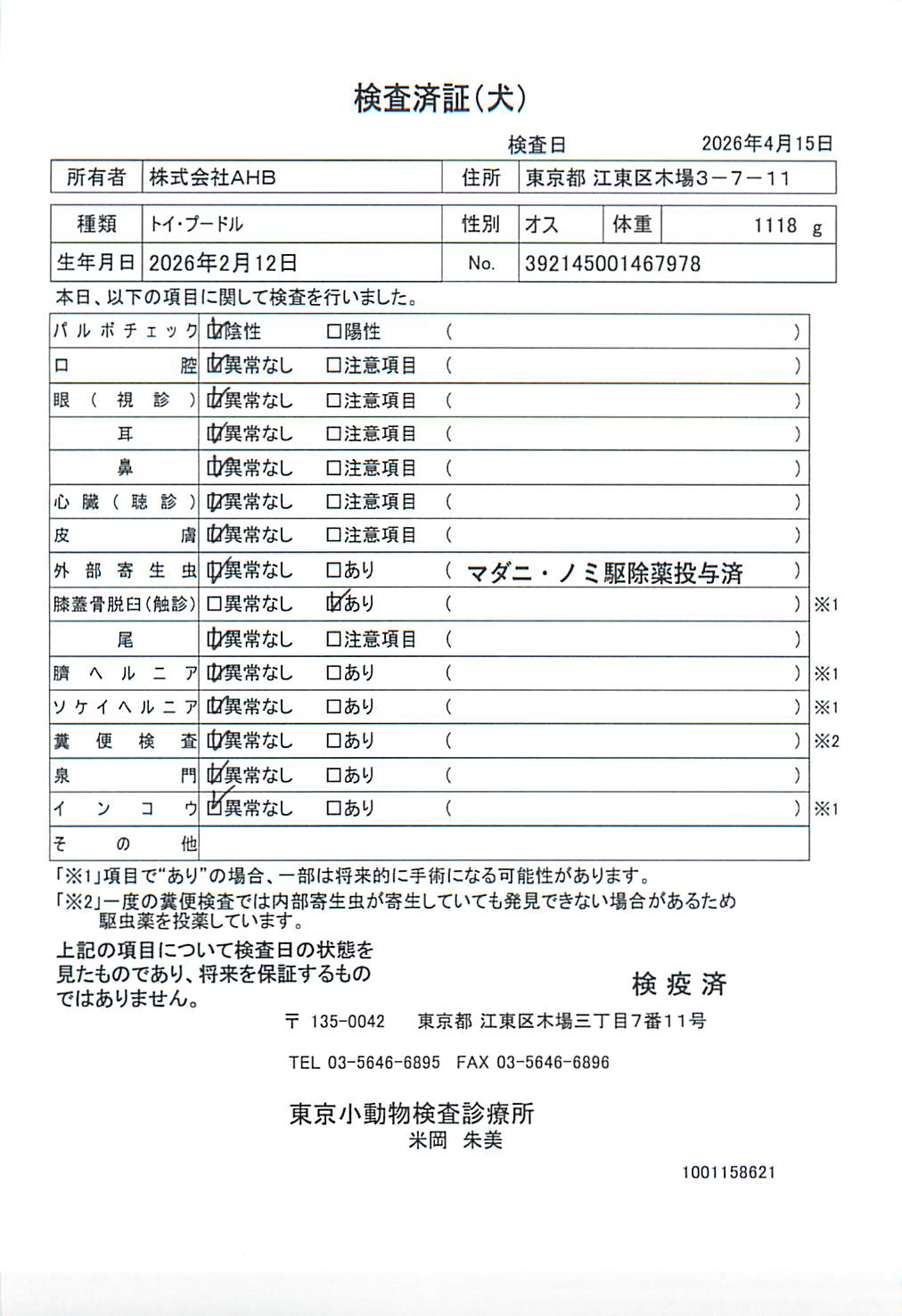 トイ・プードル