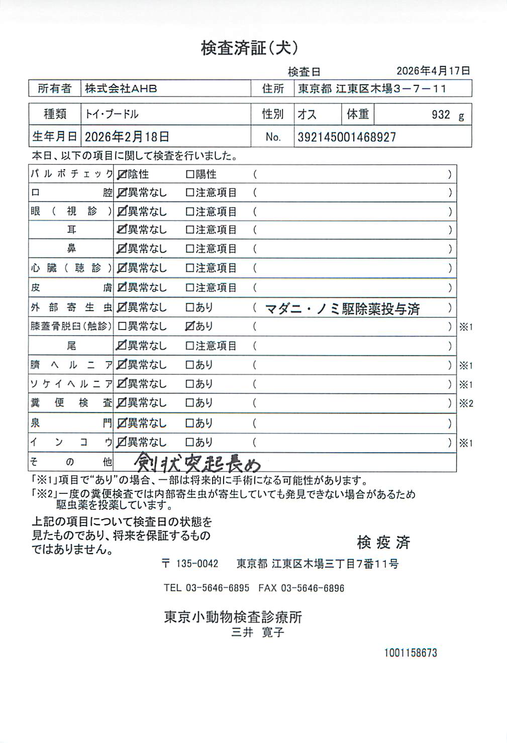 トイ・プードル