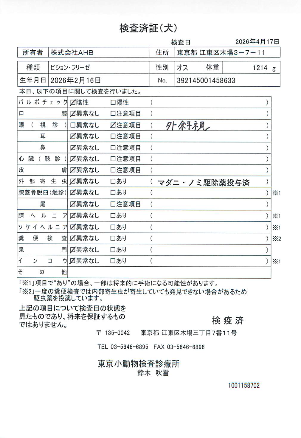 ビション・フリーゼ