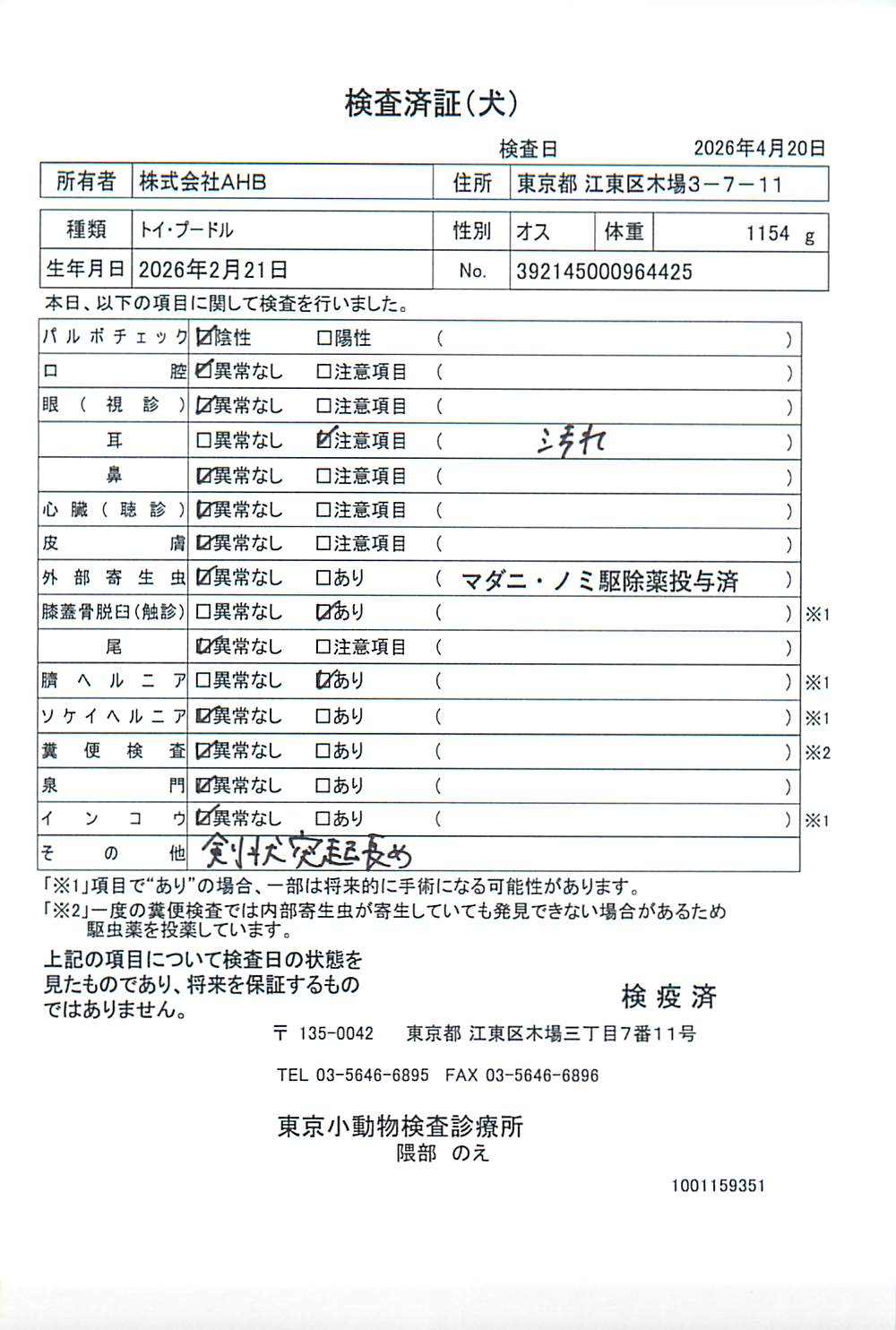 トイ・プードル