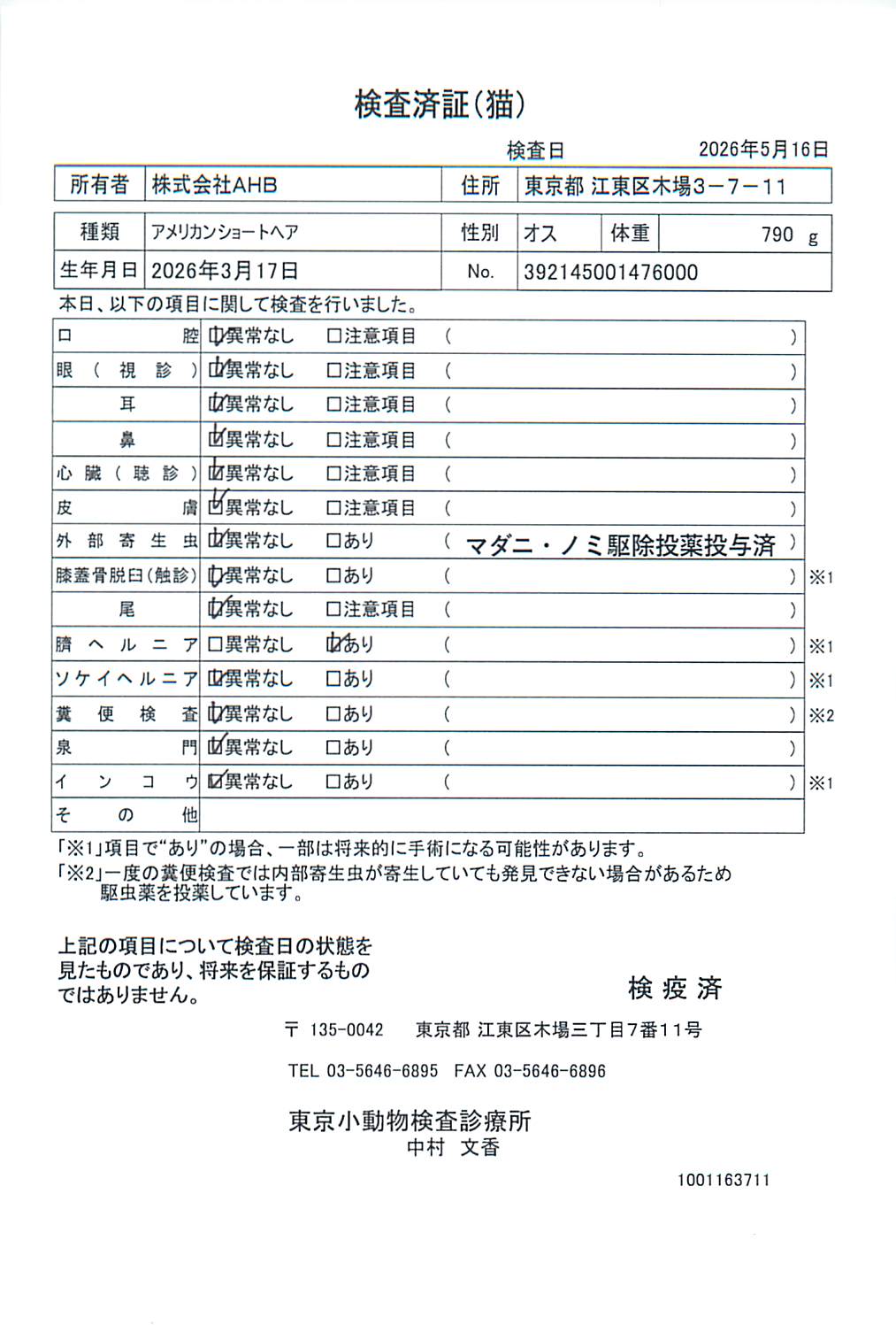 アメリカンショートヘア