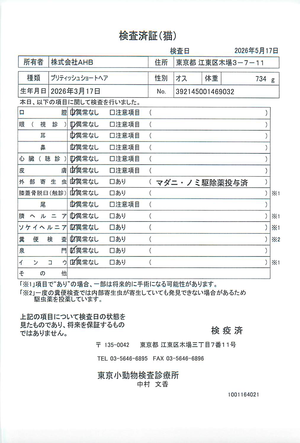 ブリティッシュショートヘア