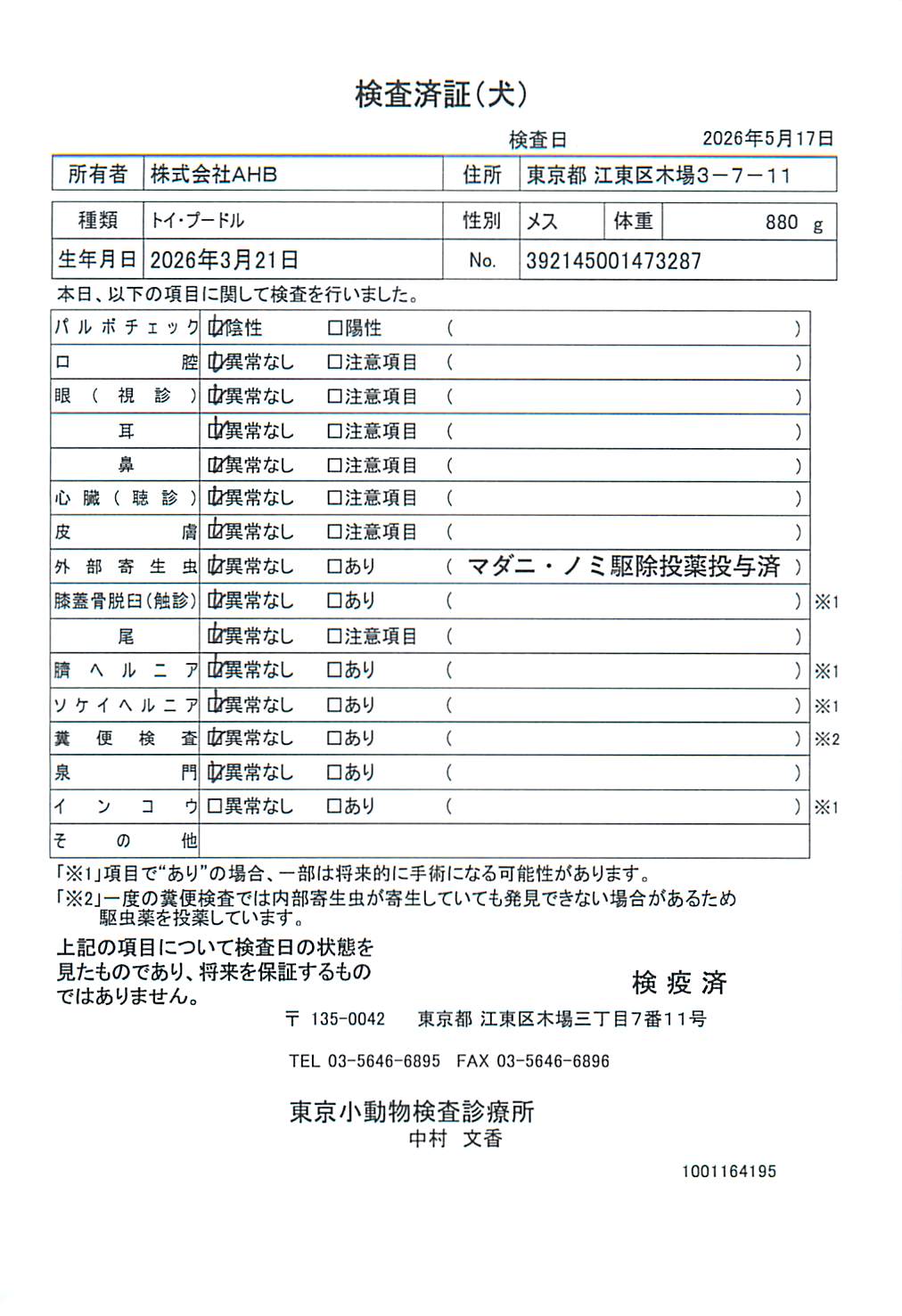 トイ・プードル