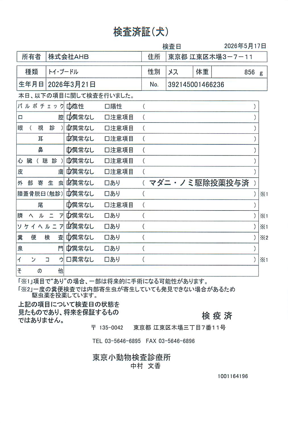 トイ・プードル
