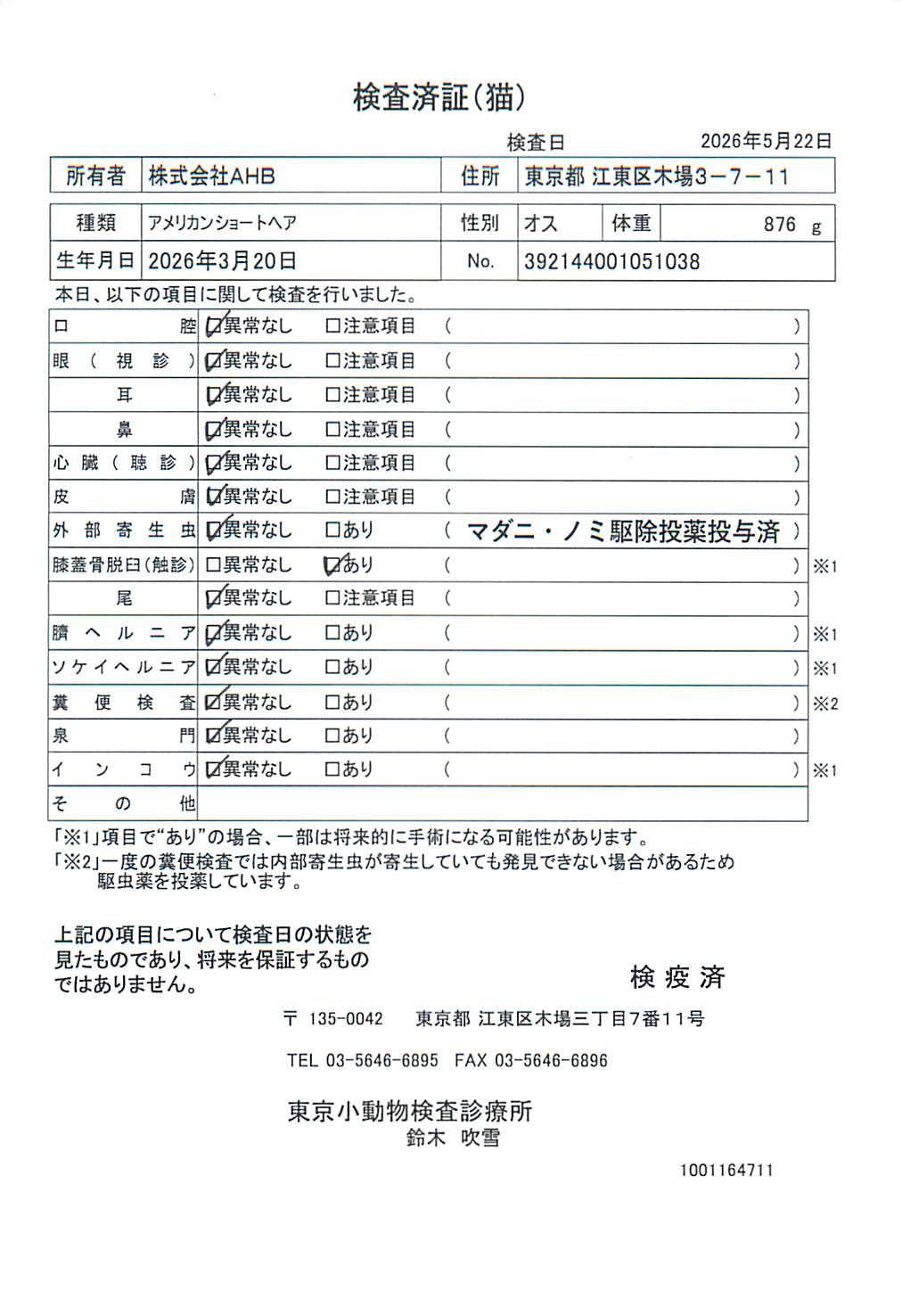 アメリカンショートヘア