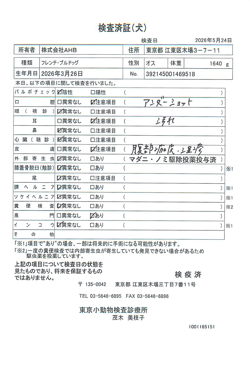フレンチ・ブルドッグ