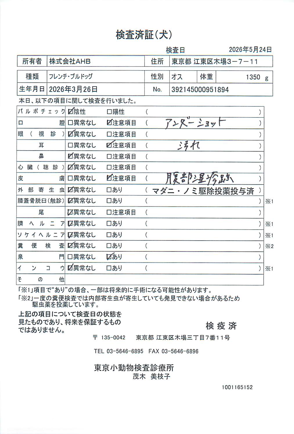 フレンチ・ブルドッグ