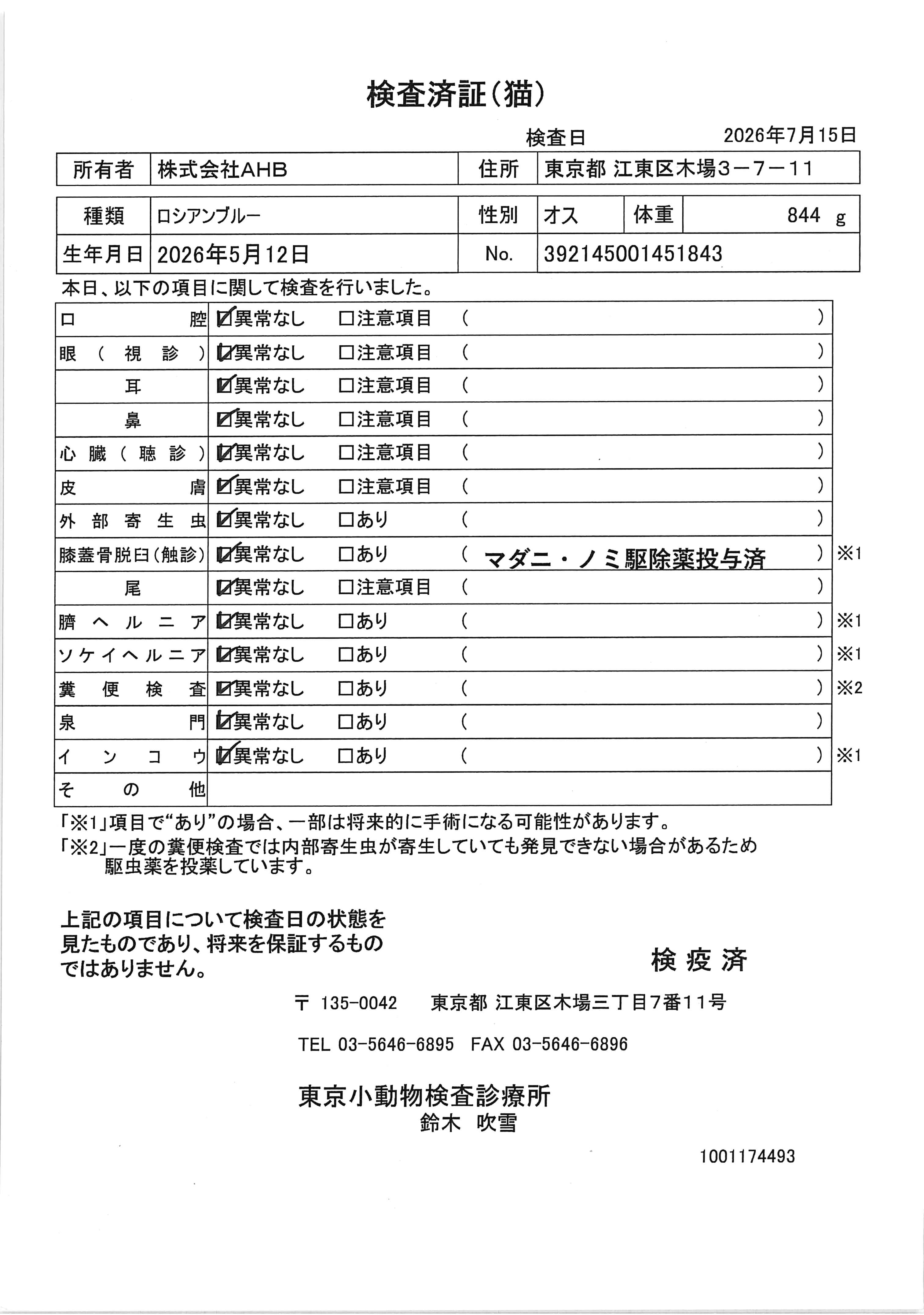 ロシアンブルー